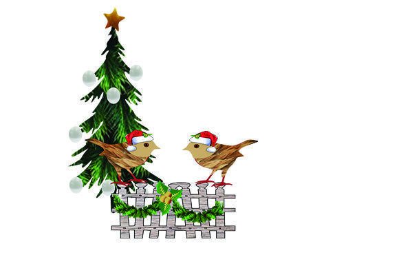 2 Christmas Birds: Festive Illustrations for Sellers