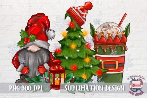 Christmas Chocolate Coffee Cup PNG for Illustrations