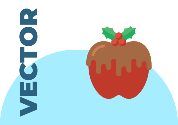 Christmas Food Apple: Festive Illustrations