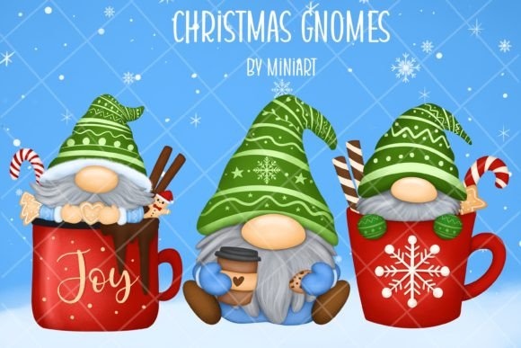 Christmas Gnomes Sublimation Clipart PNG Review
