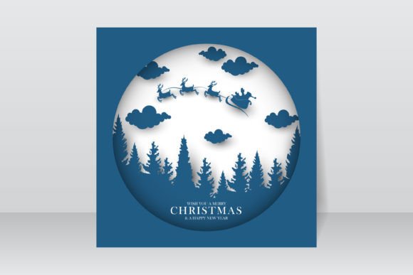 Christmas Greeting with Santa Claus: Festive Illustrations