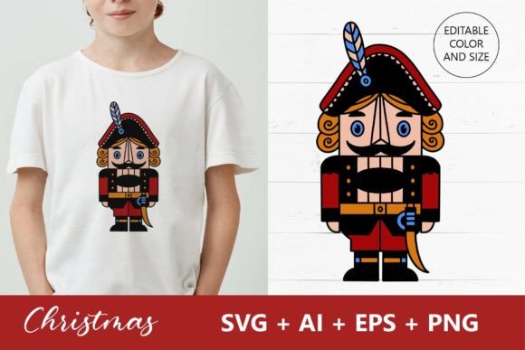 Christmas Nutcracker SVG for Holiday Illustrations
