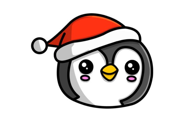 Christmas Pinguin Vector Illustrations for Blogs
