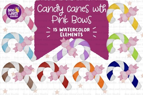 Christmas Sugarcane Pink Bow: Watercolor Illustrations Review