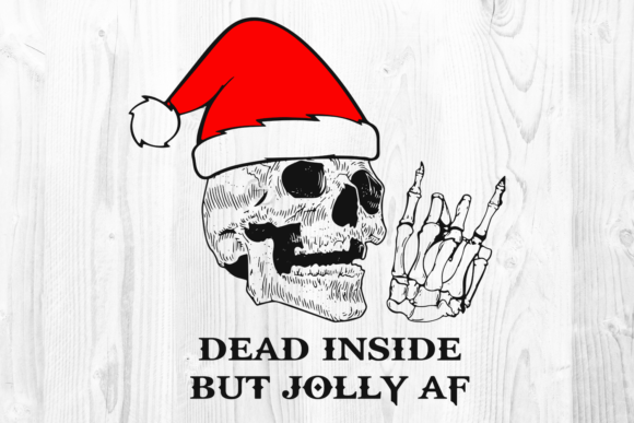 Dead Inside but Christmas SVG: Bold Illustrations