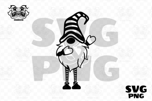 Gnome Svg, Christmas Gnome Svg: Festive Illustrations