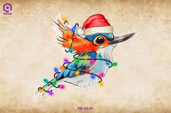 Kingfisher Christmas Tree Lights: Festive Illustrations