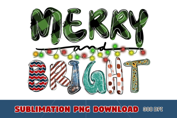Merry and Bright Christmas Lights: Festive Illustrations