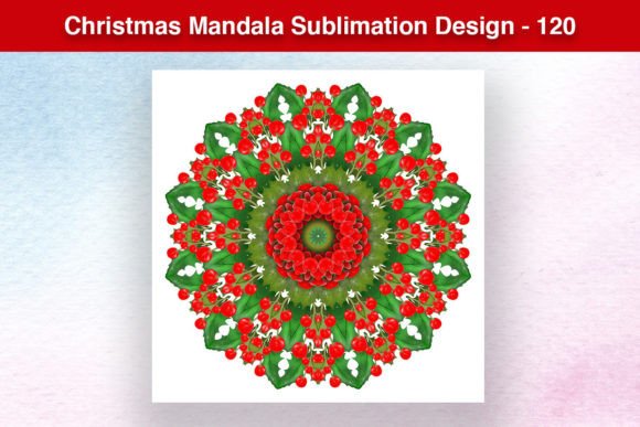 Merry Christmas Mandala: Premium Illustrations