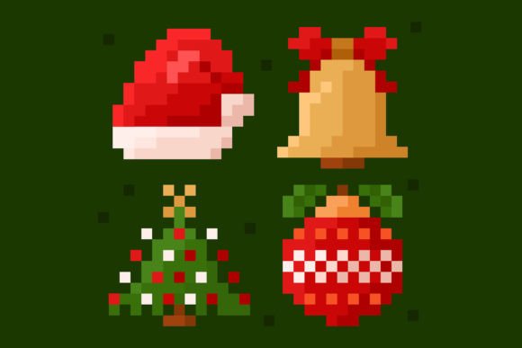 Pixel Art Christmas Element Collection: Illustrations Review
