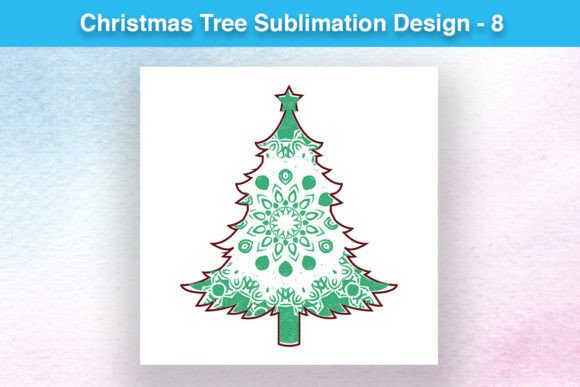 Review: Christmas Tree Sublimation Design - 8 Illustrations