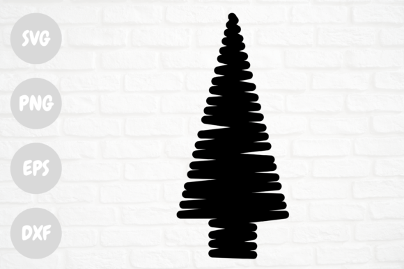 Scribble Christmas Tree: Fresh Illustrations for Sellers